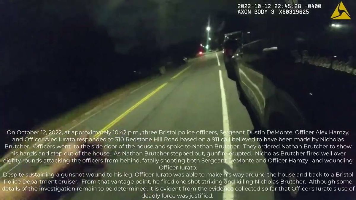 VIDEO: Harrowing footage shows wounded Conn. officer shoot suspected cop-killer