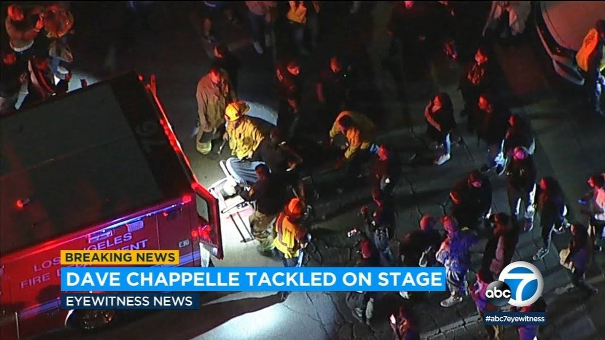 Dave Chappelle tackled onstage by audience member at Hollywood Bowl; suspect faces felony charge
