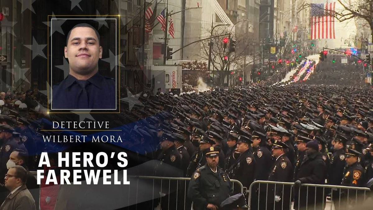 WATCH: Funeral at St. Patrick's for slain NYPD Officer Wilbert Mora