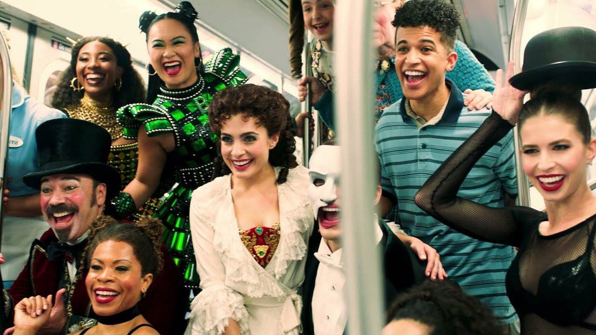 VIDEO & PICS: MTA, Broadway team up to reboot classic 1977 subway ad