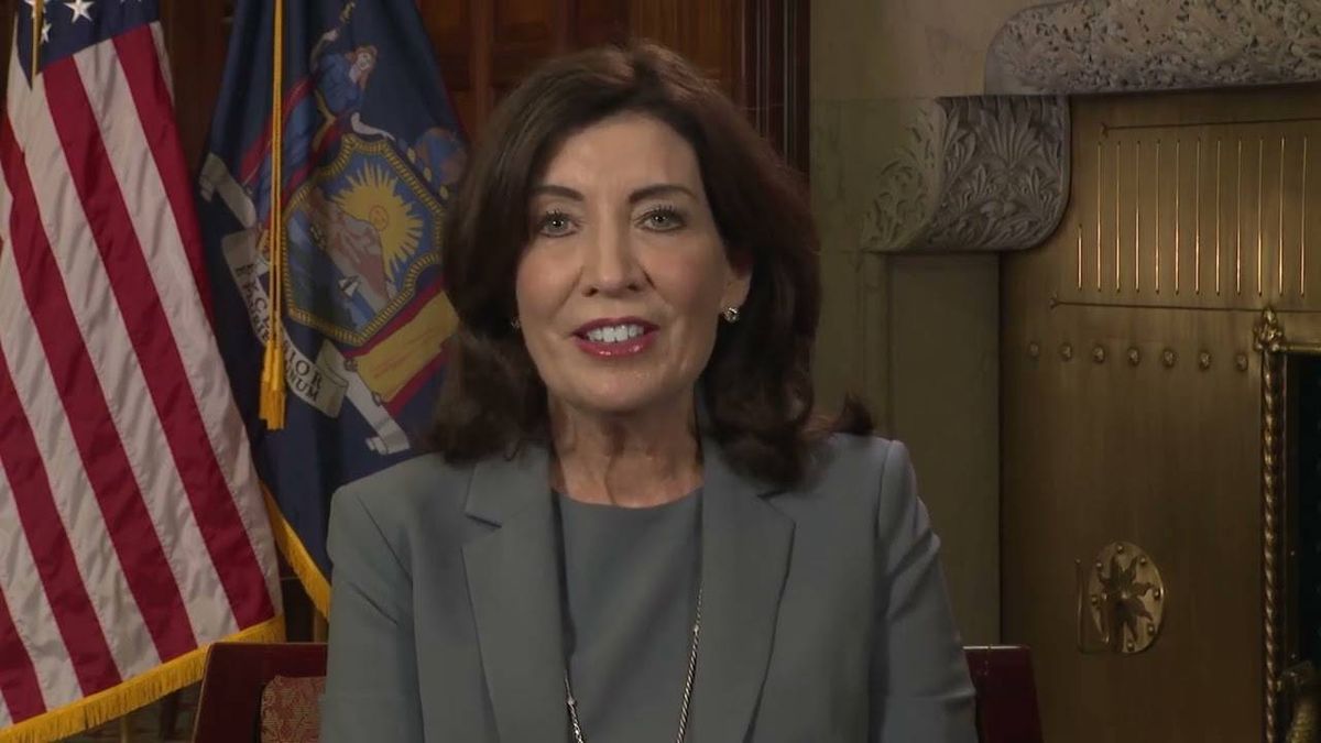 NY kicks off Pride Month by raising flags, lighting landmarks; Hochul warns other states want to 'take us backwards'