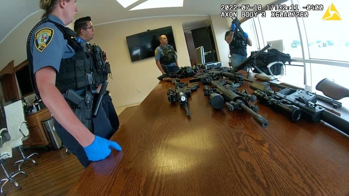 WATCH: Large stash of guns, ammo seized from NJ hospital closet after bomb hoax