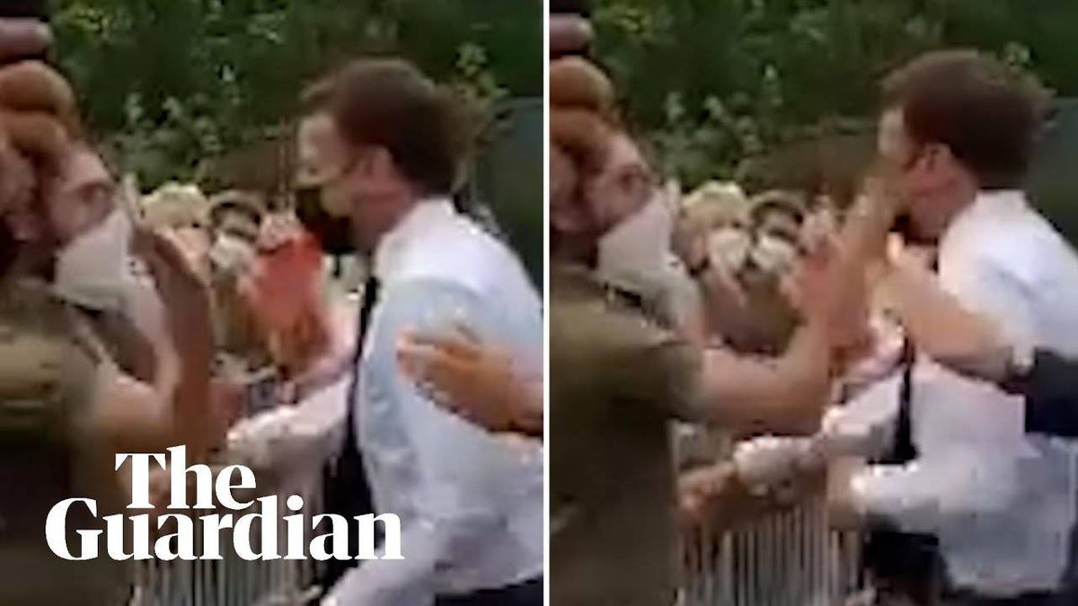 VIDEO: Take that! Emmanuel Macron slapped in face while visiting French village