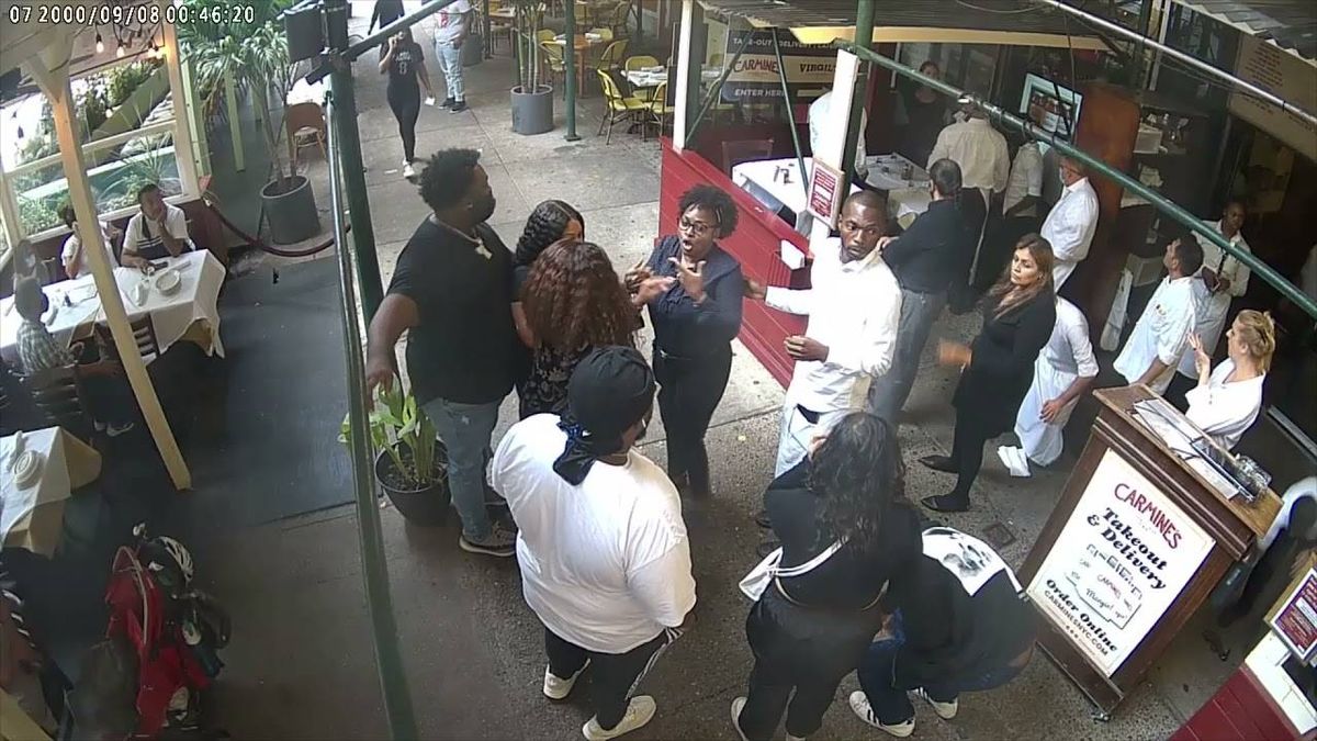 VIDEO: NY restaurant releases security footage after tourists claim race, not vax status, behind scuffle