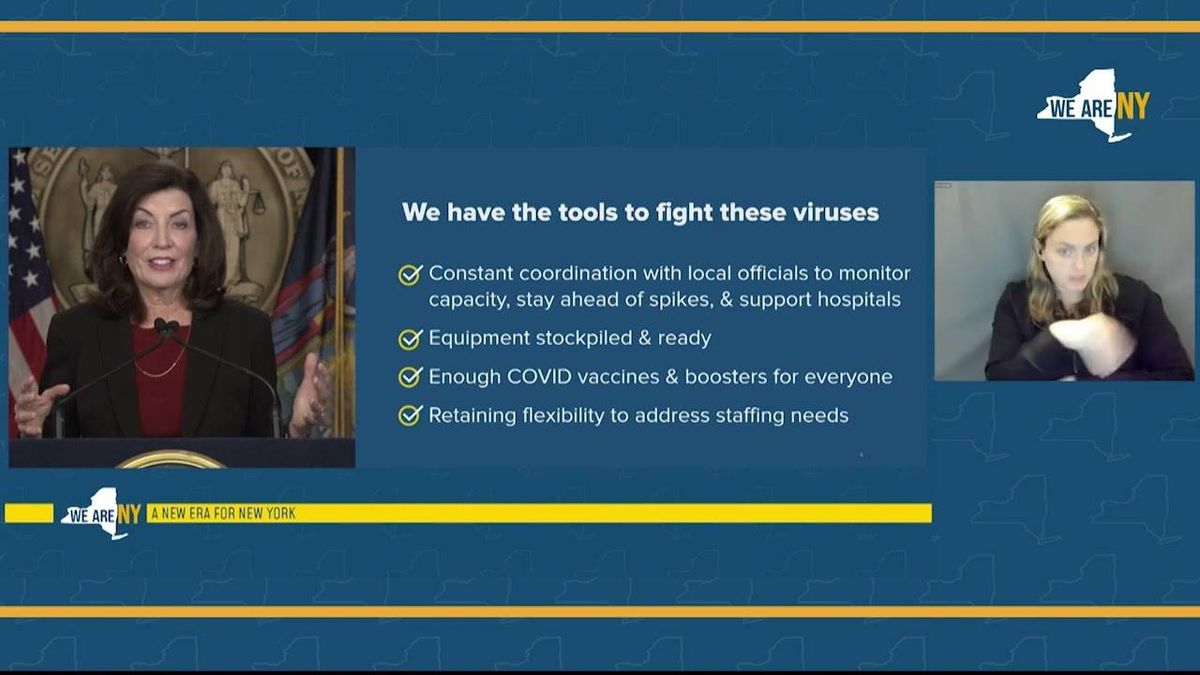 NY 'very concerned' about 'tripledemic' as winter nears; 'We are surrounded,' Hochul says