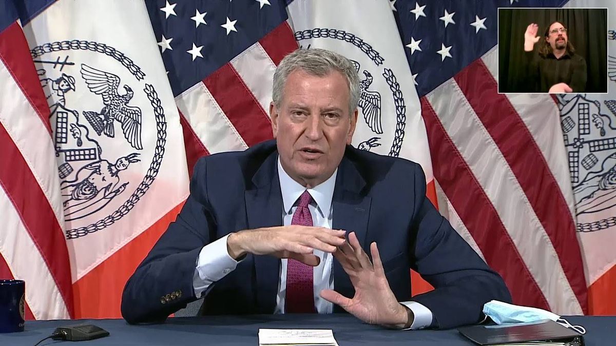WATCH: 'One last chance' to stop second wave, de Blasio says