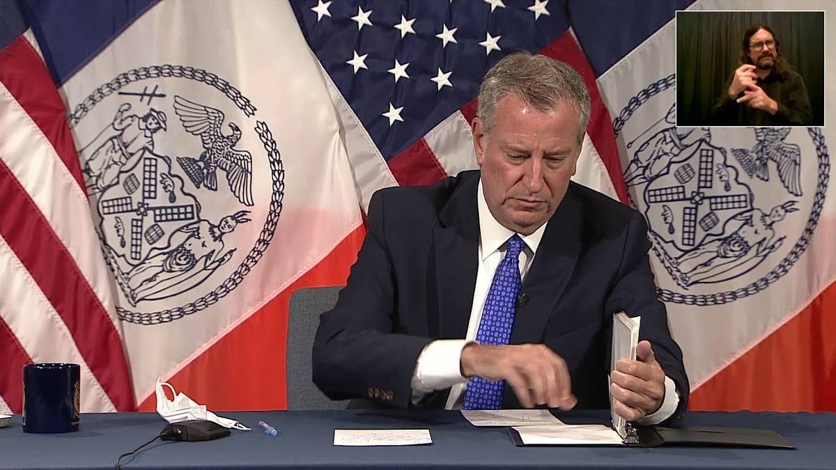 'The city fought back': de Blasio touts declining crime rates as murders drop by 22%