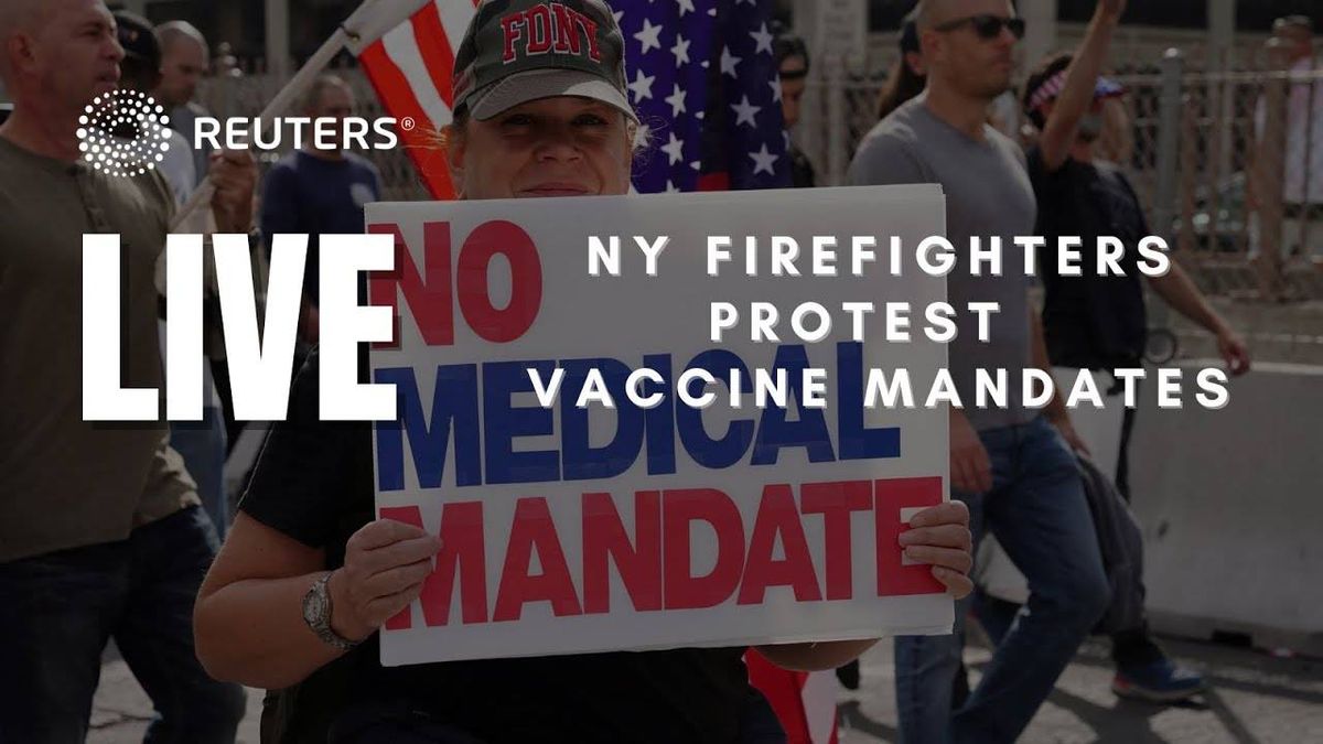 WATCH: FDNY members protest vaccine mandate as possible 'catastrophic' shortages loom