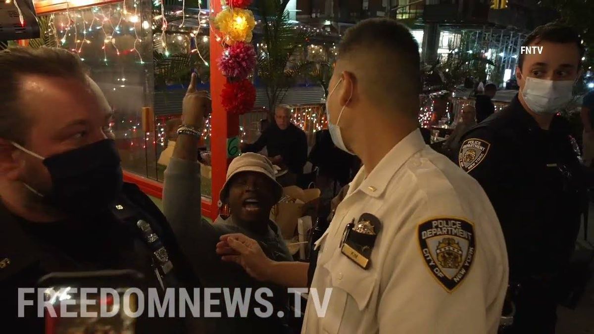 VIDEO: Anti-vax mandate protesters occupy Manhattan eatery while chanting, 'We're not leaving without eating'
