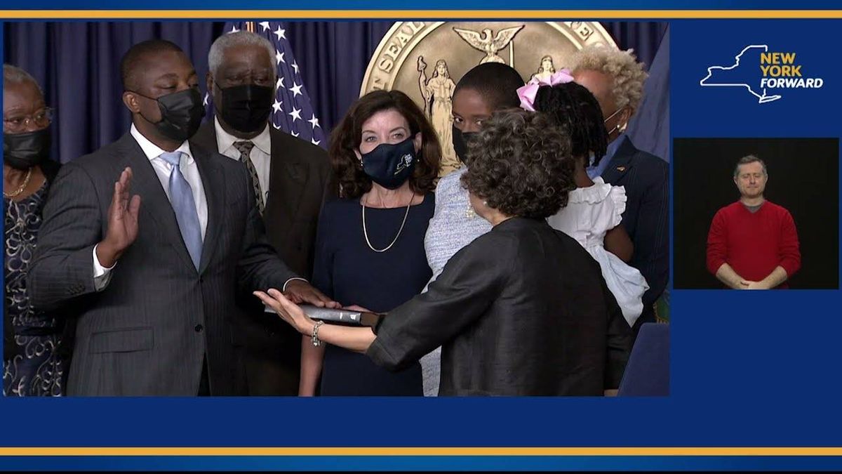 WATCH: Brian Benjamin sworn in as NY lieutenant governor
