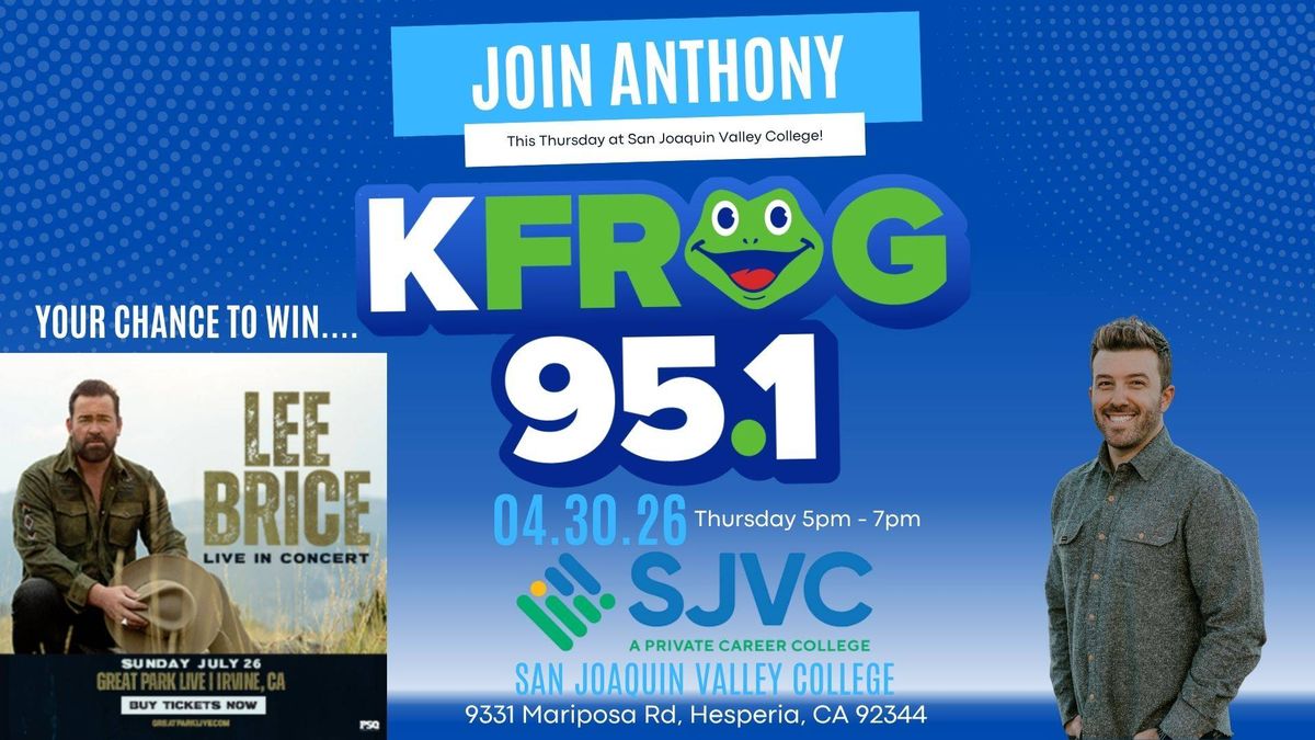Lee Brice Ticket Attack: SJVC Hesperia Campus
