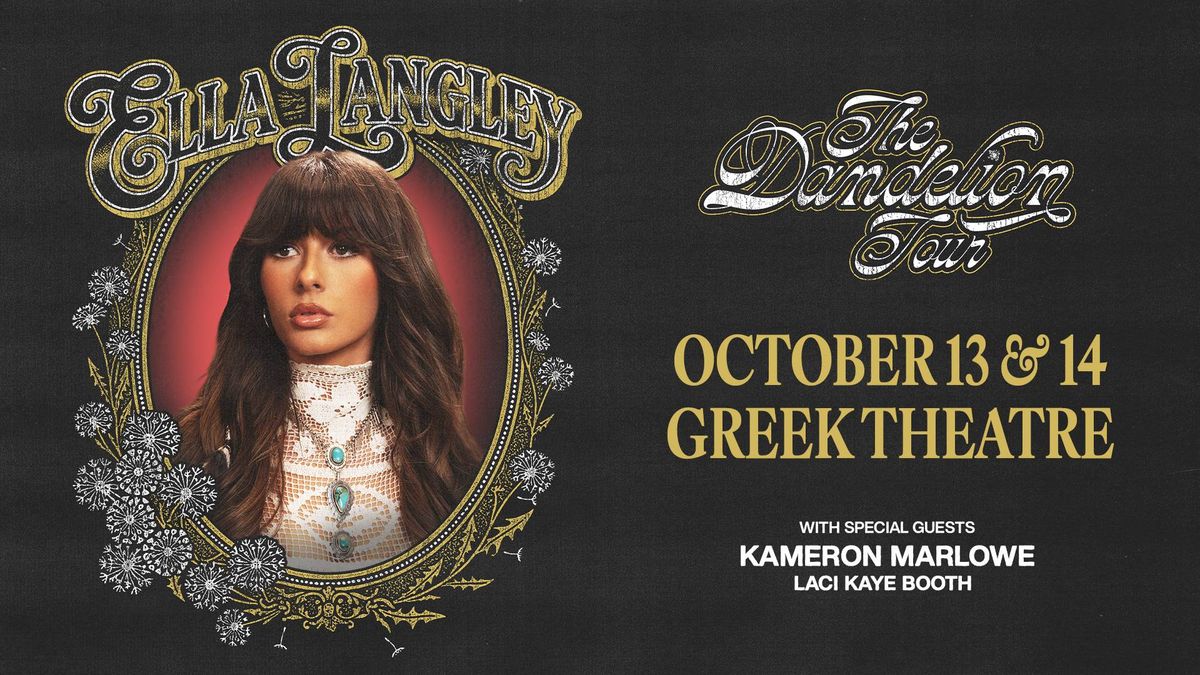 At work Perk: Ella Langley at the Greek Theatre!