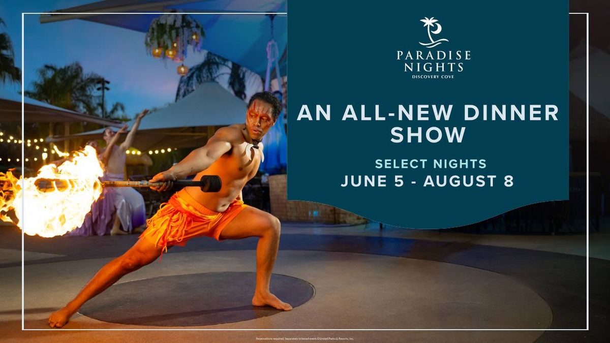 CJ & Jenn have your tickets to Paradise Nights at Discovery Cove