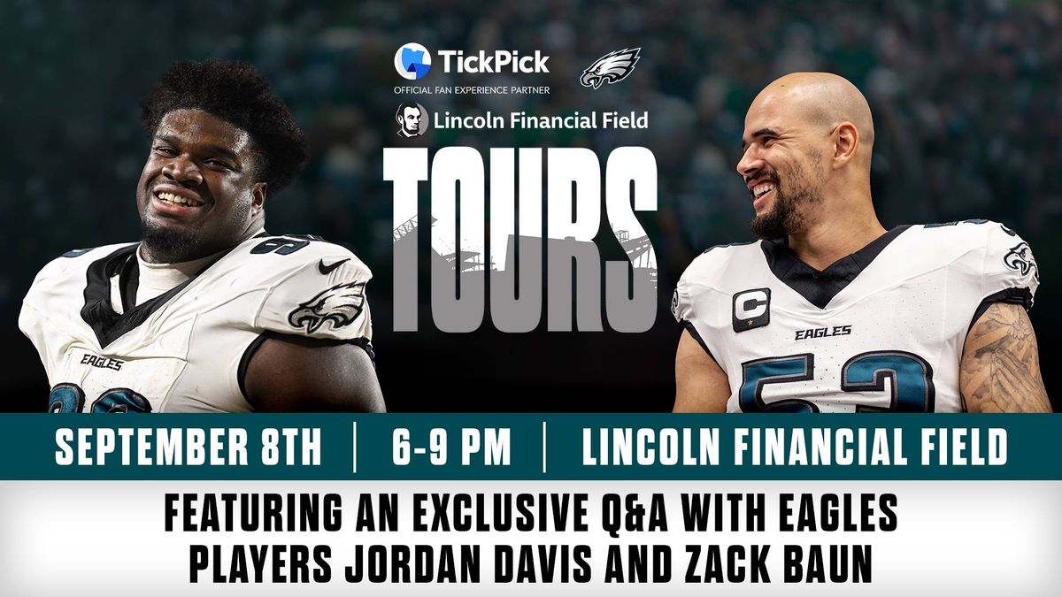 Your chance to win tickets to the TickPick VIP Stadium Tour with Jordan Davis and Zack Baun on September 8th