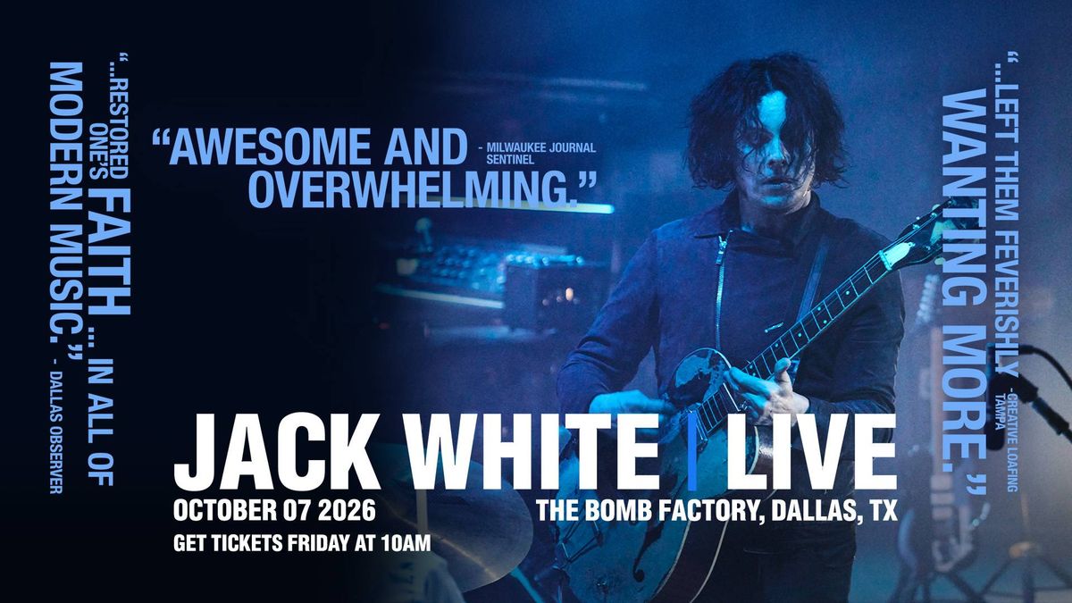 Your chance to win tickets to Jack White!