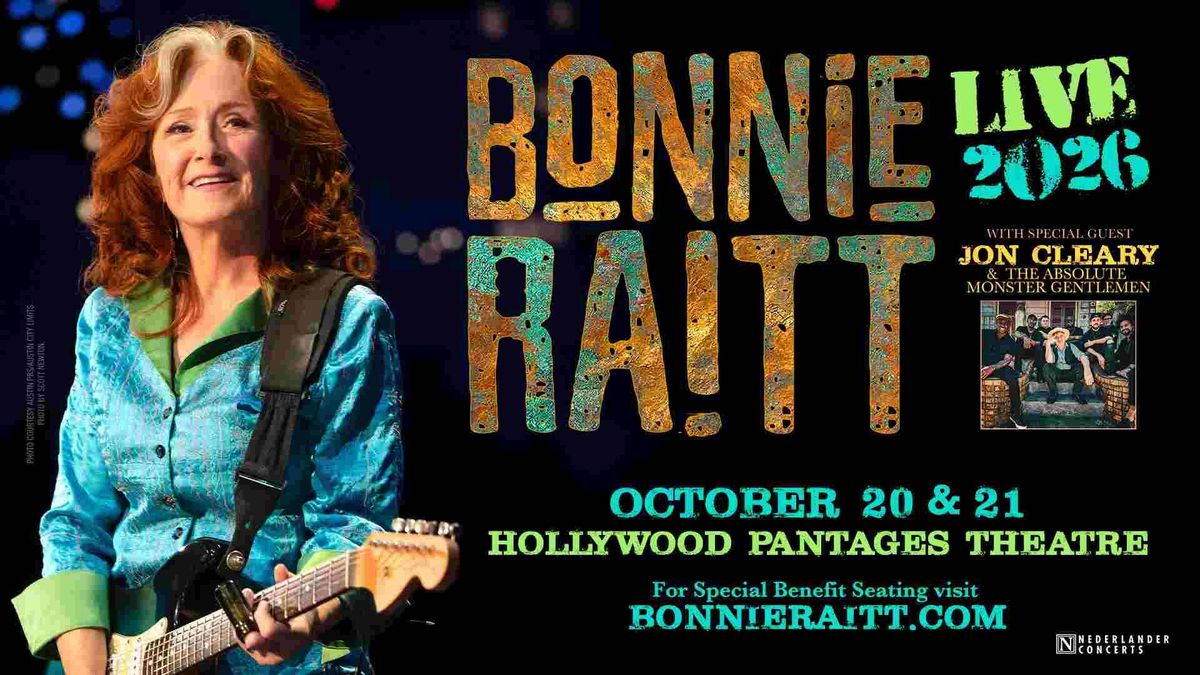 Enter for a chance to win tickets to see Bonnie Raitt on October 20th!
