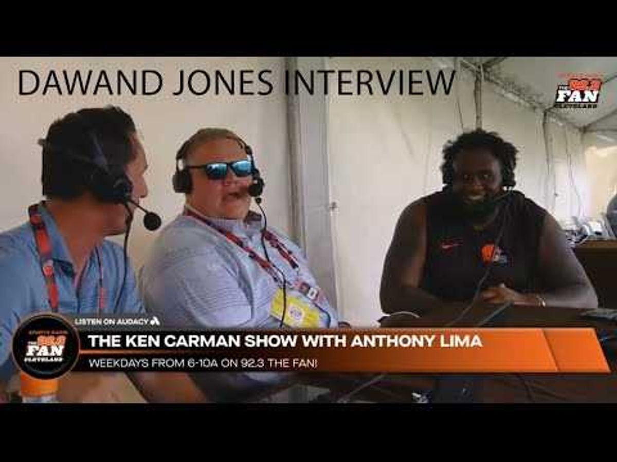 Dawand Jones talks overcoming season-ending injury, adjusting to left tackle with Carman & Lima