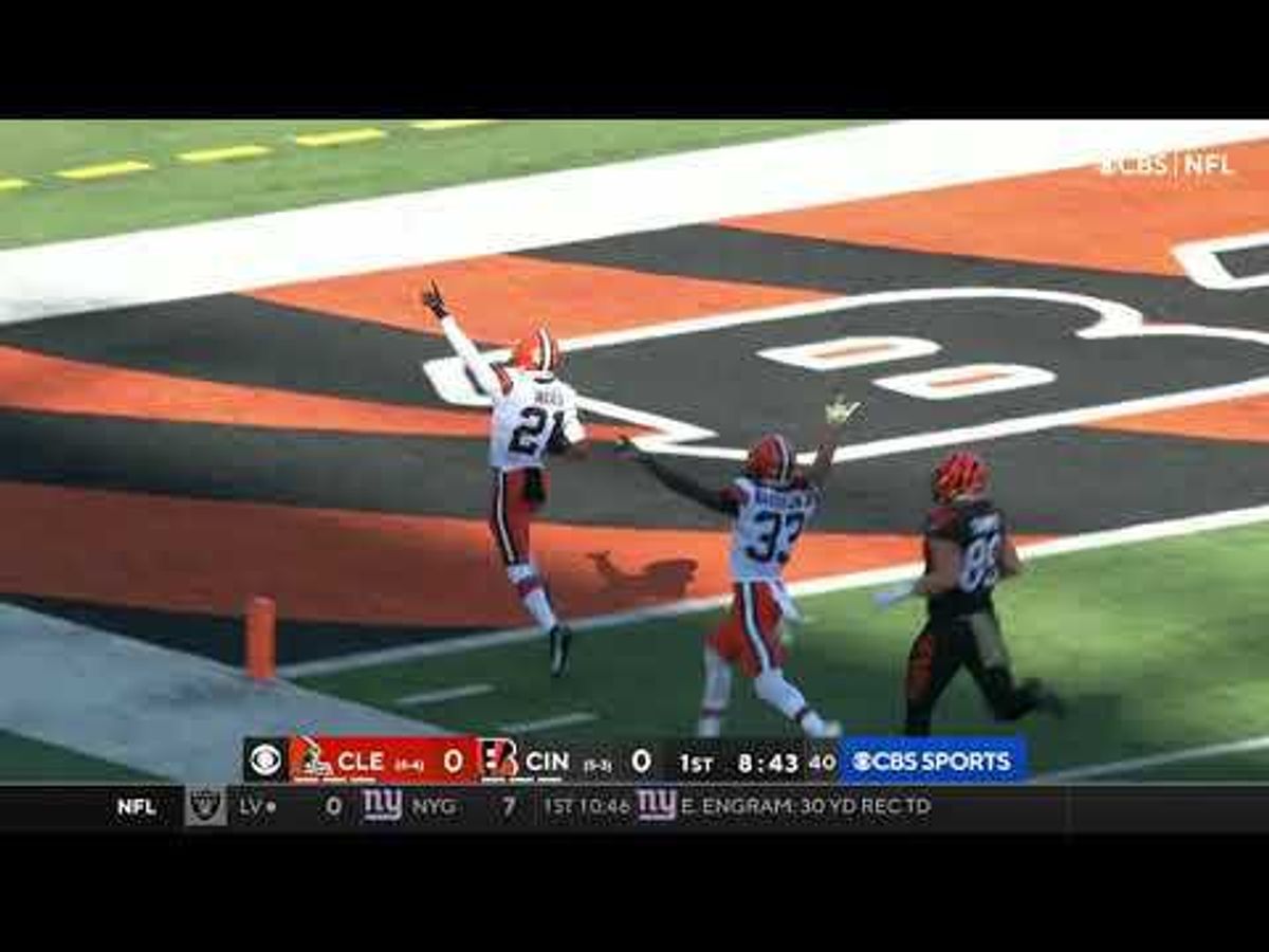 WATCH: Denzel Ward's Pick-6 kicks off Browns-Bengals scoring