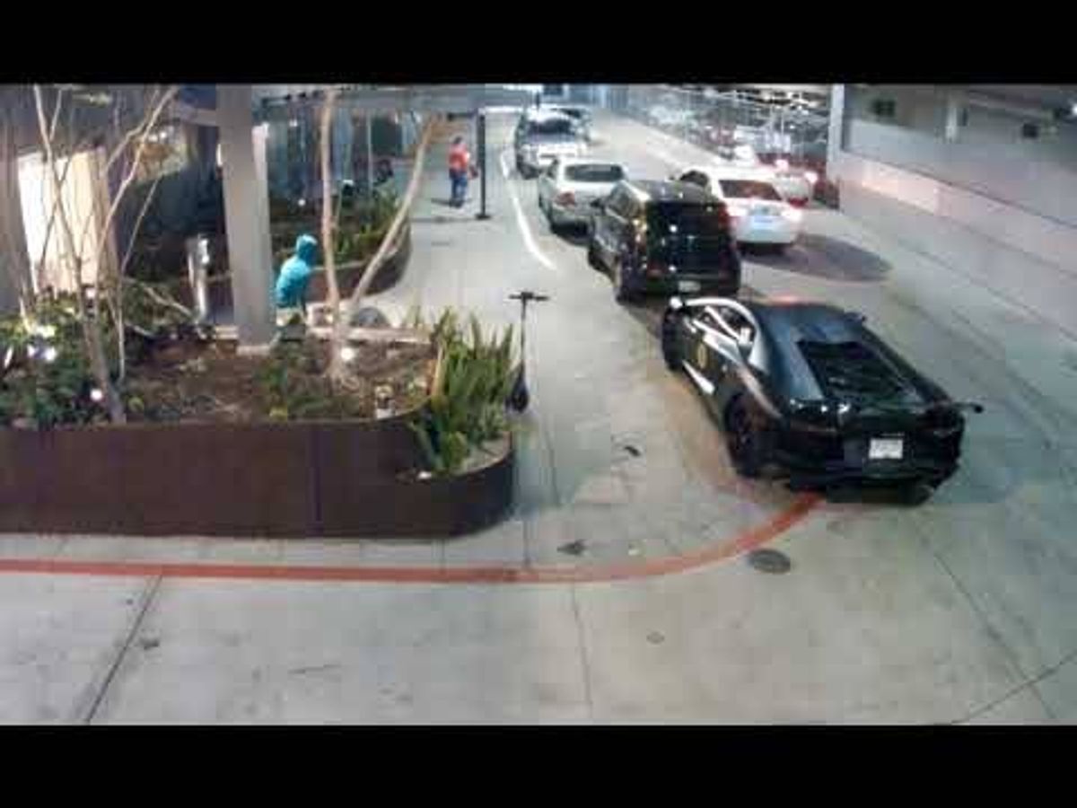 WATCH: Police seek suspects who attacked Lamborghini driver in downtown L.A.