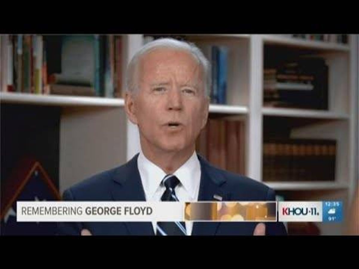 WATCH: Joe Biden's video message at George Floyd's funeral
