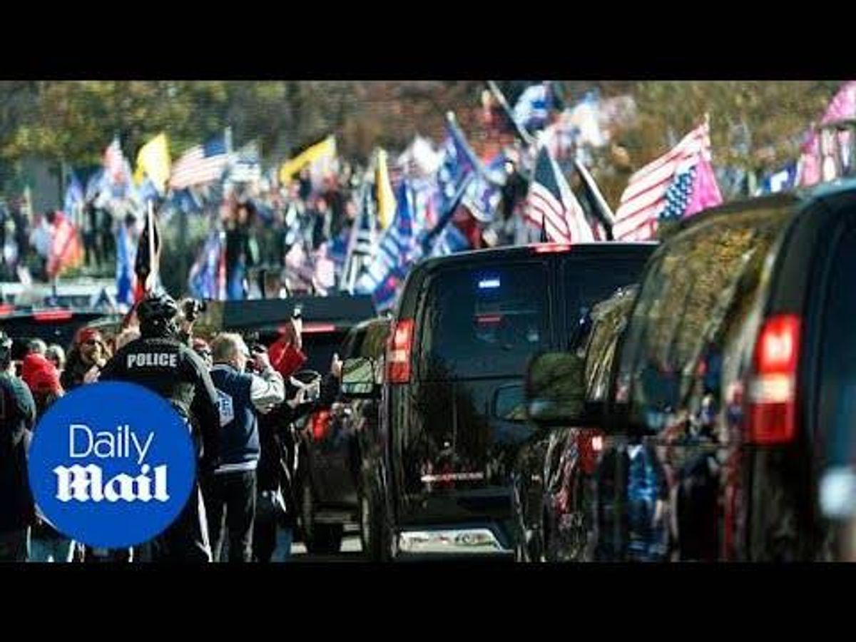 VIDEO: Trump drives through 'Million MAGA March'