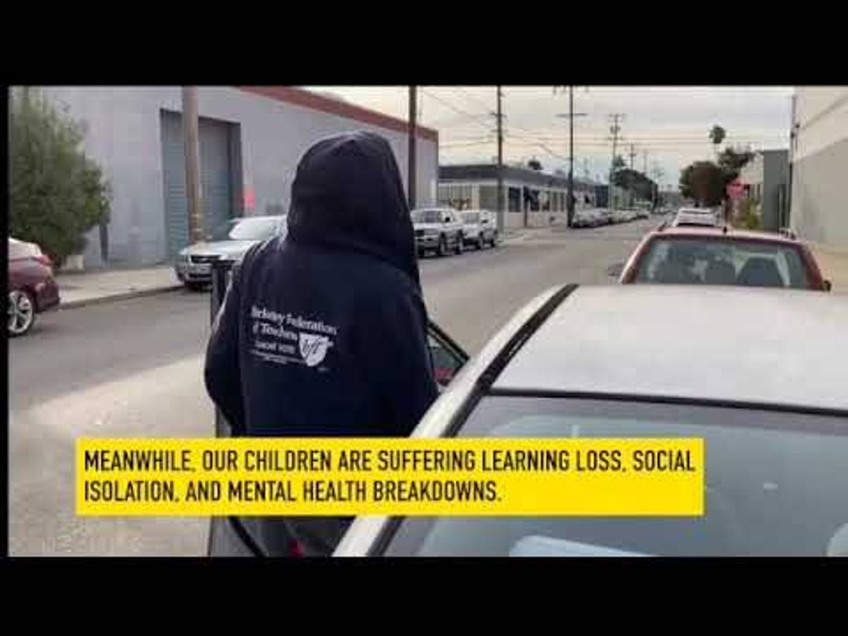 WATCH: Berkeley teachers union head, who opposes in-person learning, takes child to private preschool