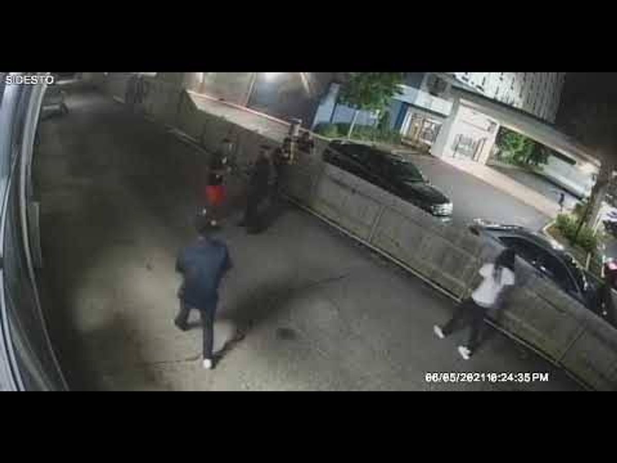 Watch: Surveillance video captures suspects in pool party mass shooting