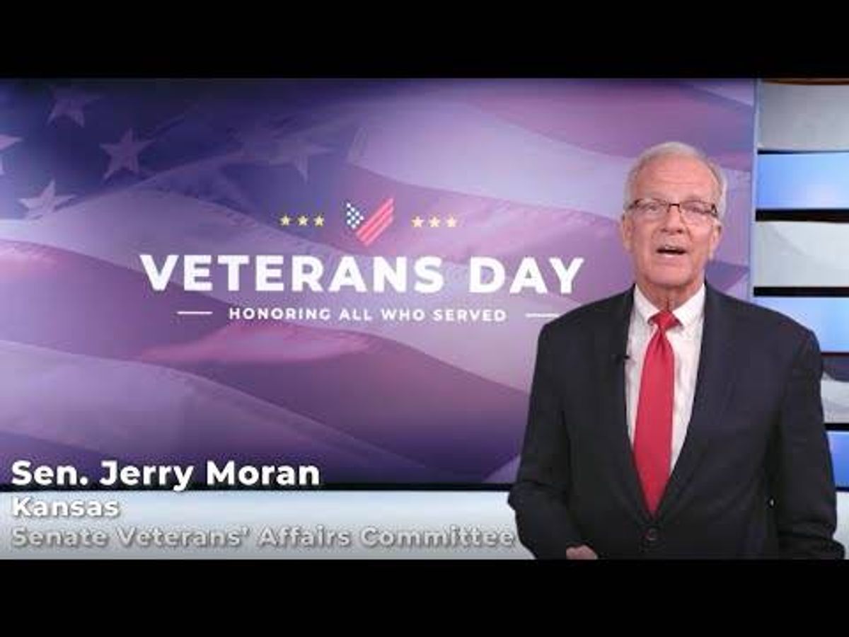 Jerry Moran leads Senate Republican Veterans Day Message [VIDEO]