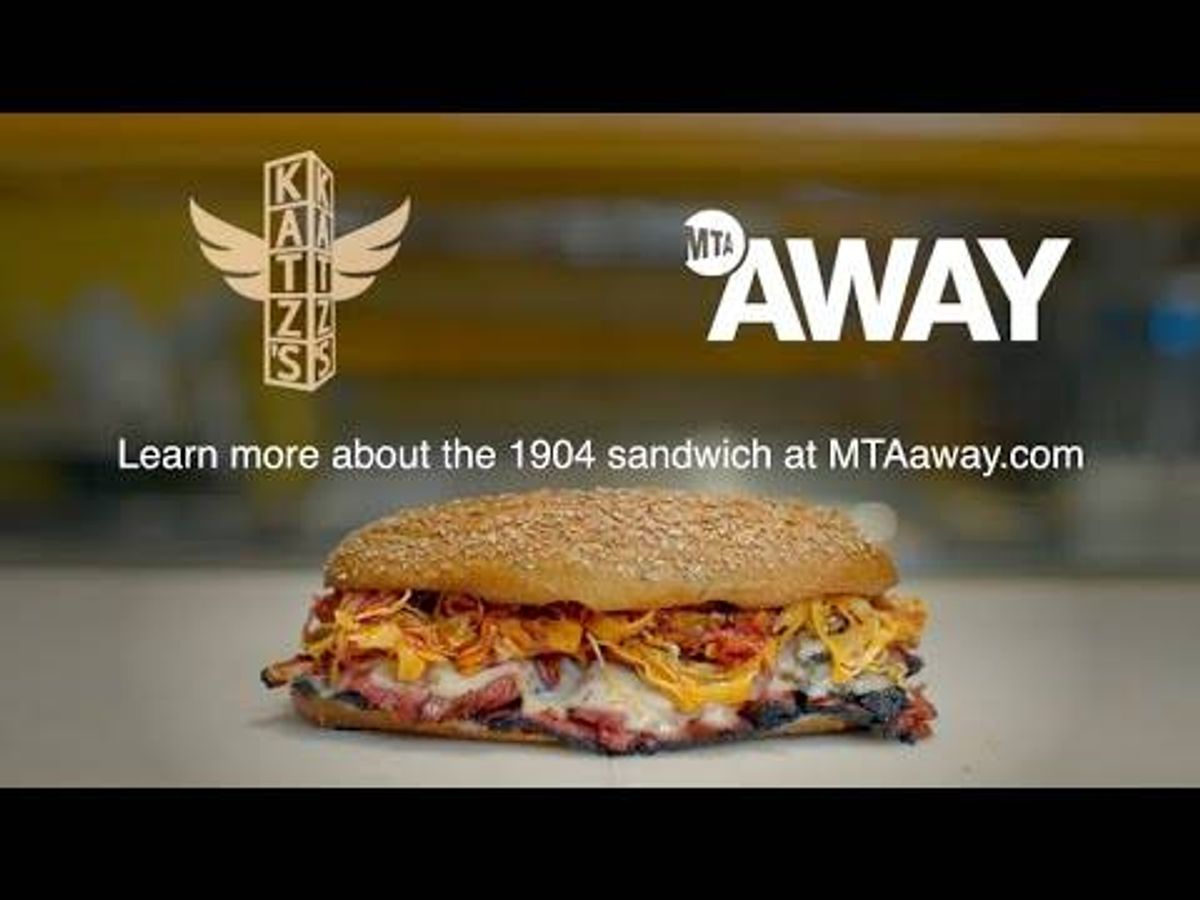 MTA teams up with Katz's Deli, Alidoro to offer limited-edition pastrami sandwich