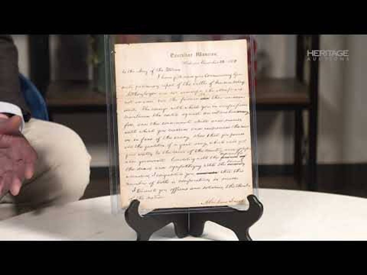 Trove of Lincoln artifacts on display in Chicago before auction next month