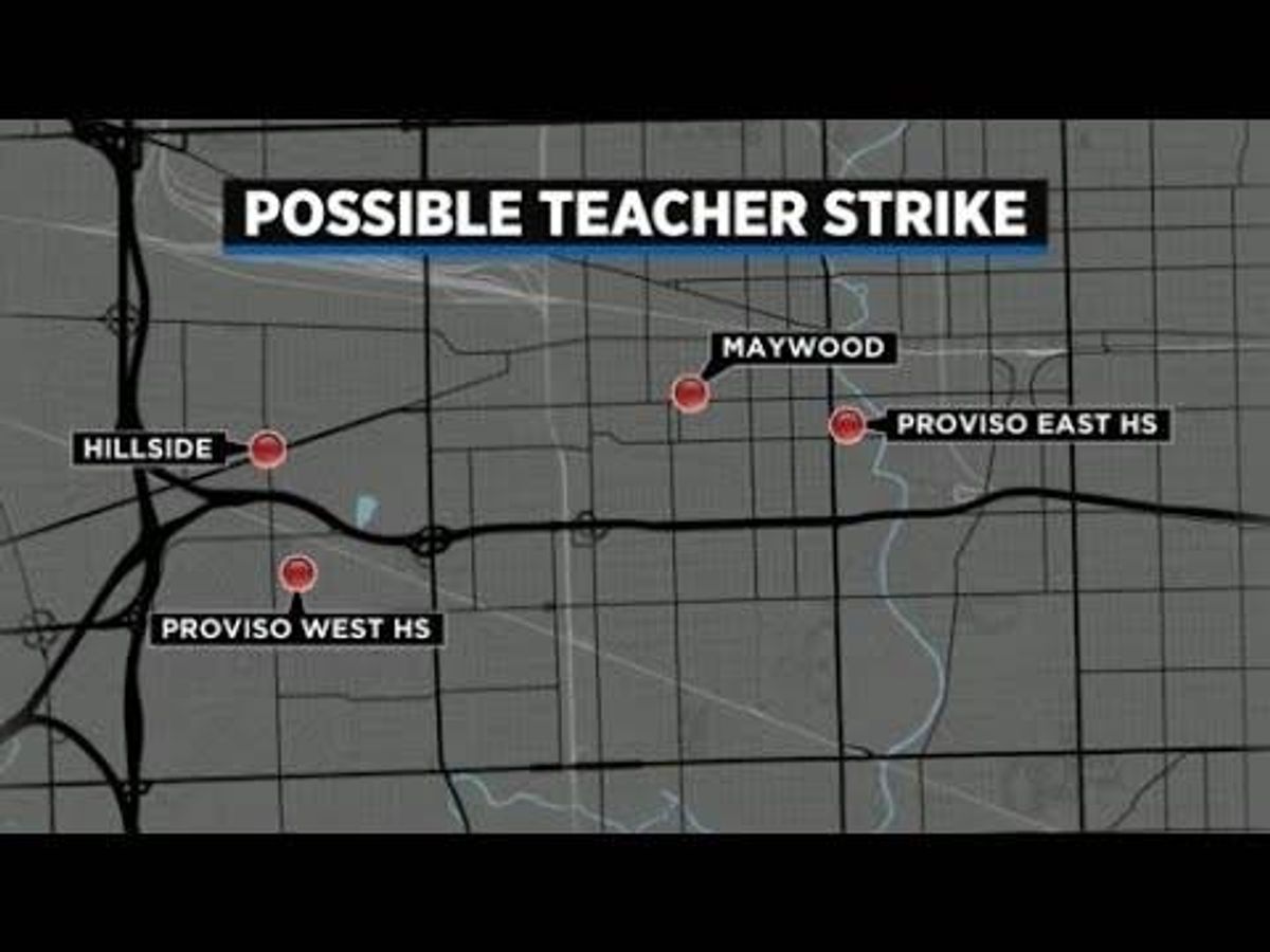 Proviso District 209 switches to e-learning after students from 3 high schools walkout in support of teachers threatening to strike