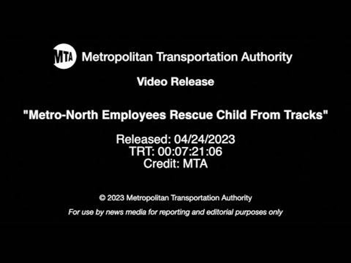  'TODDLER ON TRACKS': Metro-North workers rescue boy who wandered onto electrified 3rd rail, video shows