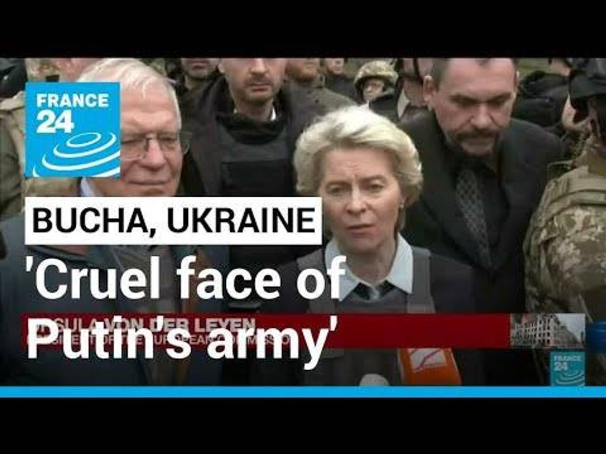 UKRAINE-RUSSIA LIVE UPDATES: EU president tours Bucha mass grave, advances EU membership