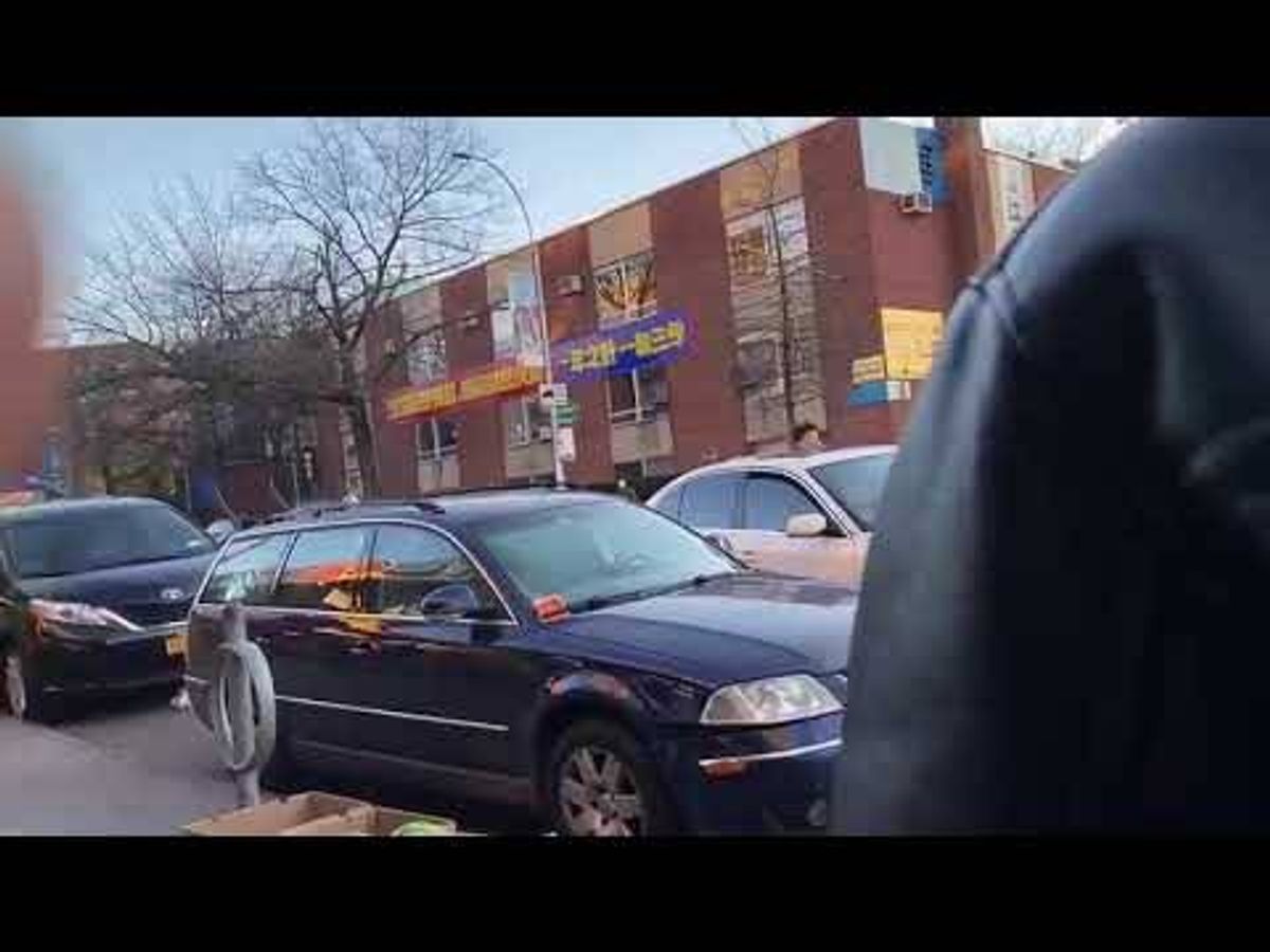 VIDEO: Road rage takes a terrifying turn when driver slams into Queens bakery after being beaten by bat