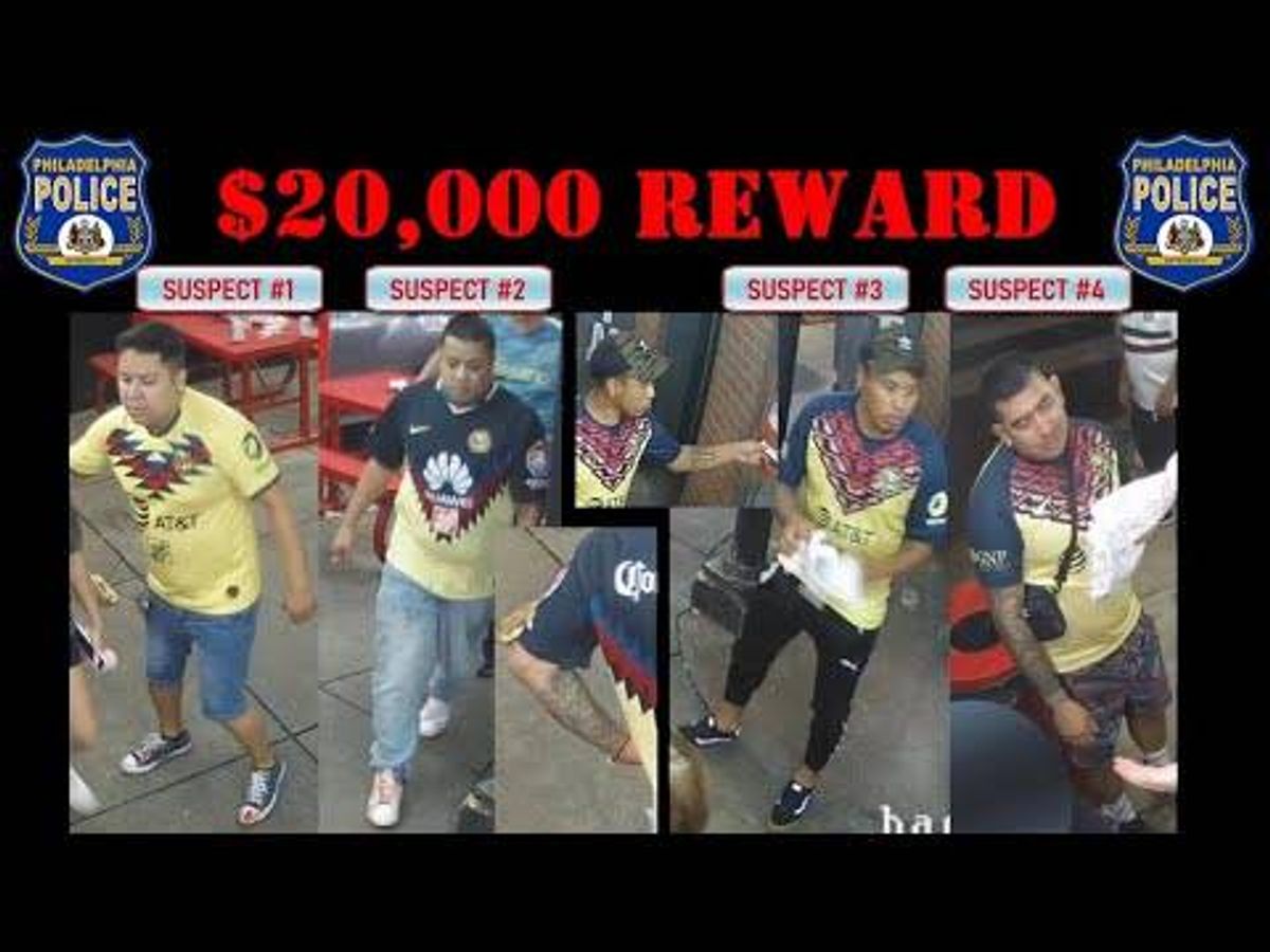 VIDEO: Police search for 4 suspects after killing at Pat's King of Steaks in South Philly