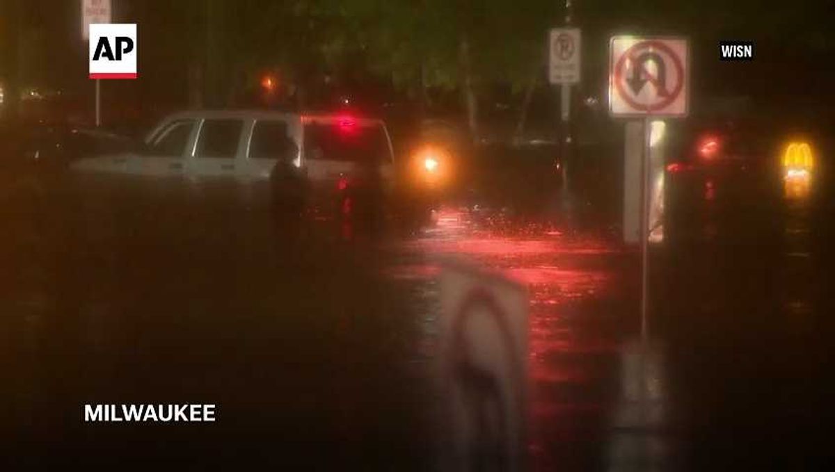 Flooding cancels last day of Wisconsin State Fair as severe storms knock out power and close roads