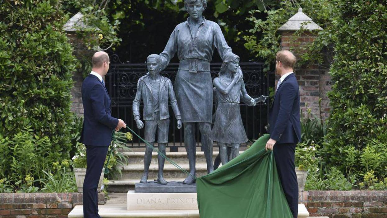 Princes Harry and William reunite to unveil Princess Diana's statue at Kensington Palace