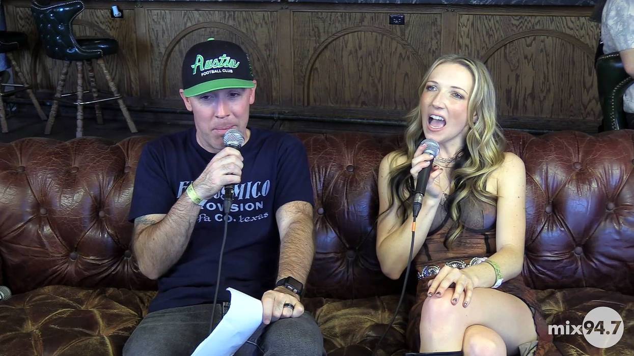 Sean Mack Backstage at West of The Fest with Sarah Mootz