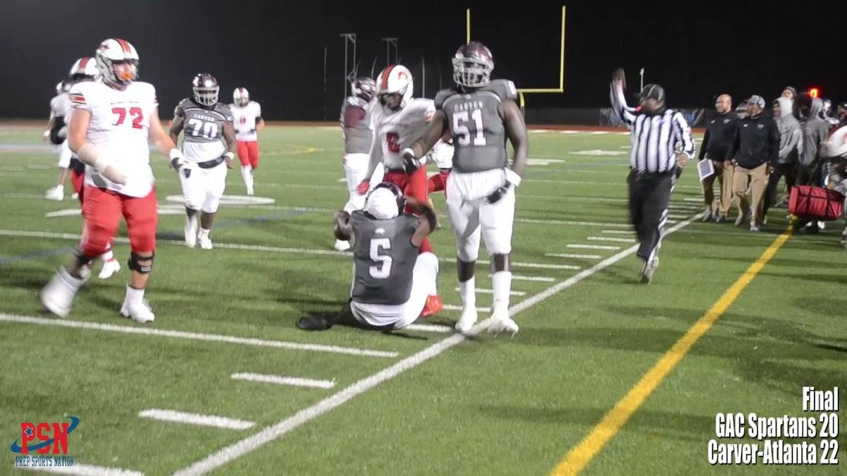 Carver-Atlanta holds off GAC Spartans for 22-20 win
