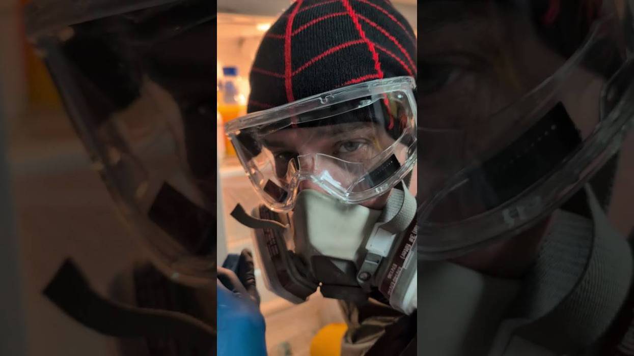 Justin serves his punishment for losing weather bet