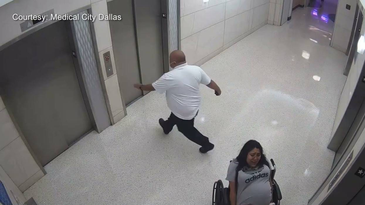 Hospital security guard helps deliver baby in elevator