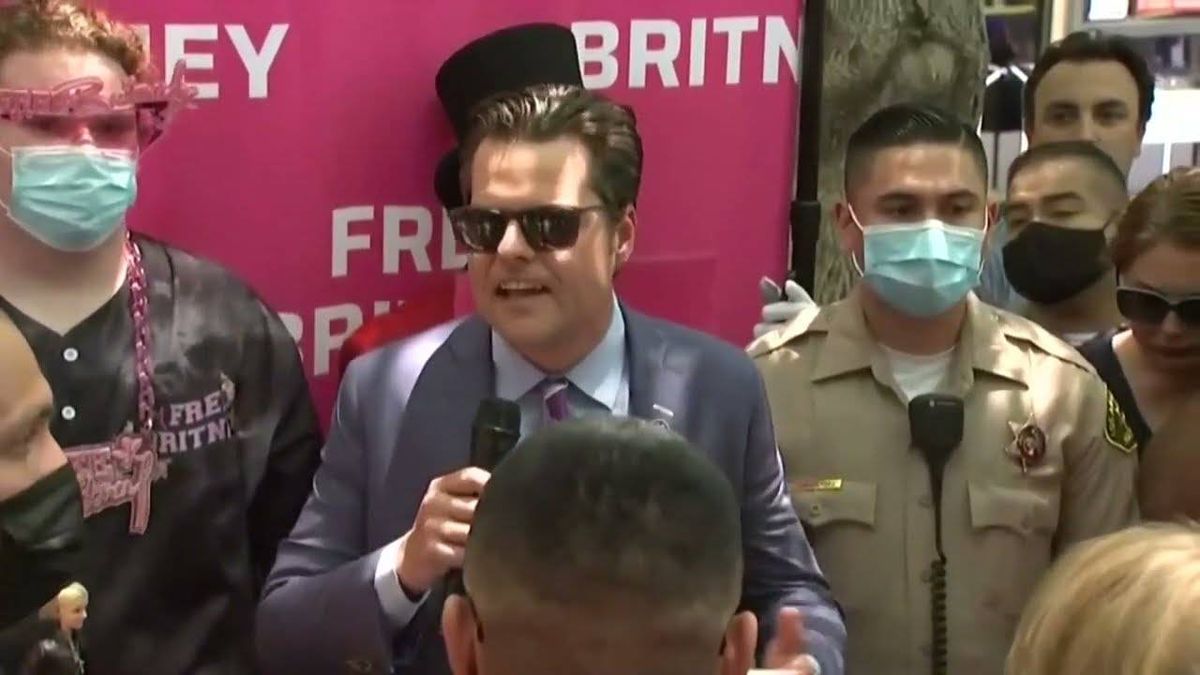 WATCH: Congressman Matt Gaetz speaks at 'Free Britney' rally, calls for federal end to her conservatorship