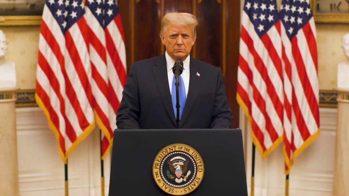 VIDEO: Trump wishes new administration luck in farewell