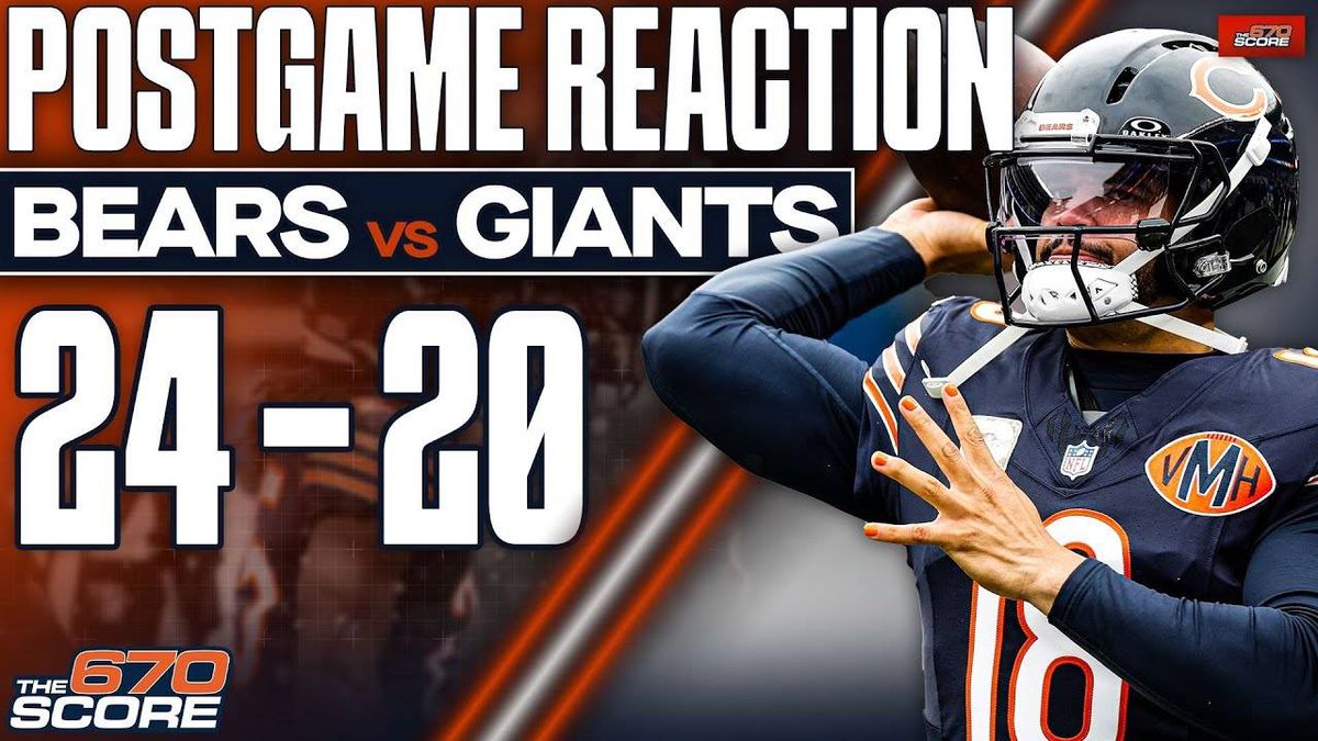 Postgame show: Caleb Williams, Bears rally for a 24-20 win over Giants