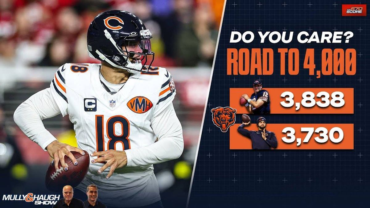 Caleb Williams is within reach of a 4,000-yard passing season, which has infamously eluded the Bears for their entire history