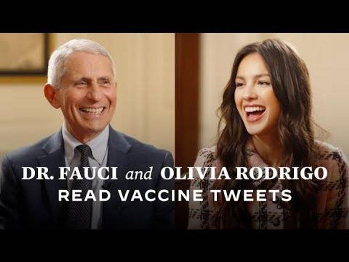 VIDEO: Here's the reading of tweets you really want (and they're not mean!) – Anthony Fauci & Olivia Rodrigo