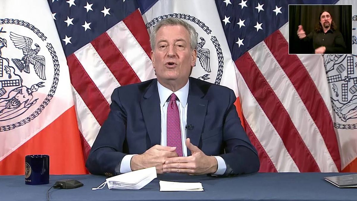 De Blasio warns New Yorkers of a 'full shutdown in the coming weeks' as COVID infections increase