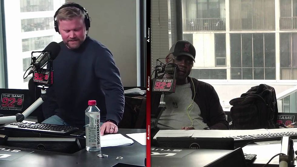 Breaking down Elijah Wilkinson's CRASH OUT with Falcons fan