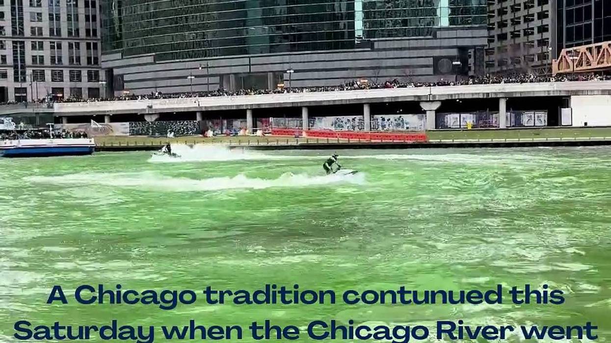Chicago River goes green for annual St. Pat's tradition