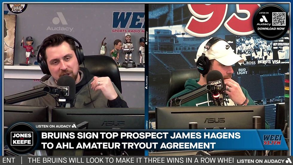The Bruins made the choice in bring up James Hagens